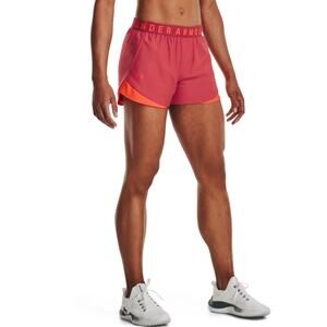 Under Armour Women's Play Up 3.0 Shorts Chakra After Burn Orange Size XL Gym
